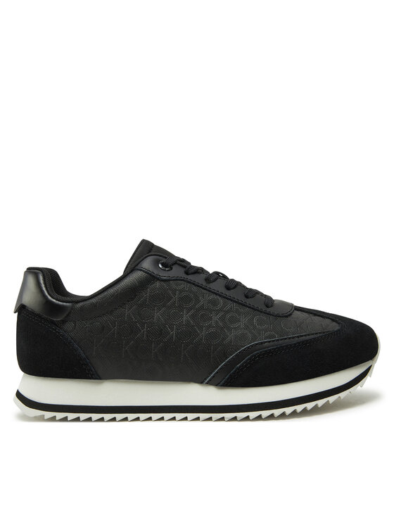 Calvin Klein Snīkeri Runner Lace Up - Mono Mix HW0HW02294 Melns