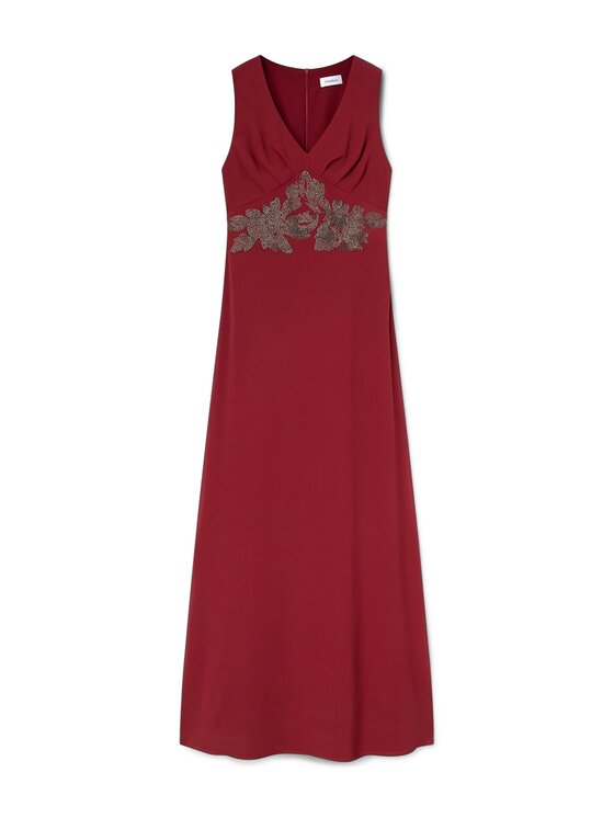 Motivi Motivi Abito da sera 7031Q003655N036 Bordeaux Flared Fit