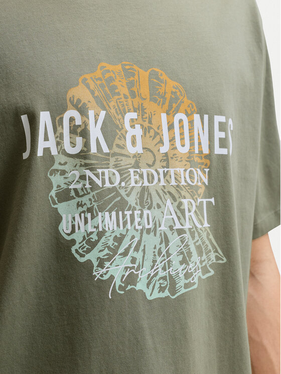 Jack & Jones Jack & Jones Футболка Gradient Print 12288094 Сірий Regular Fit