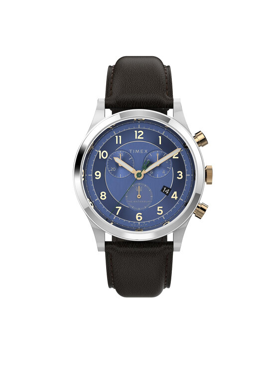Timex Ročna ura Waterbury Chronograph TW2V28600 Rjava