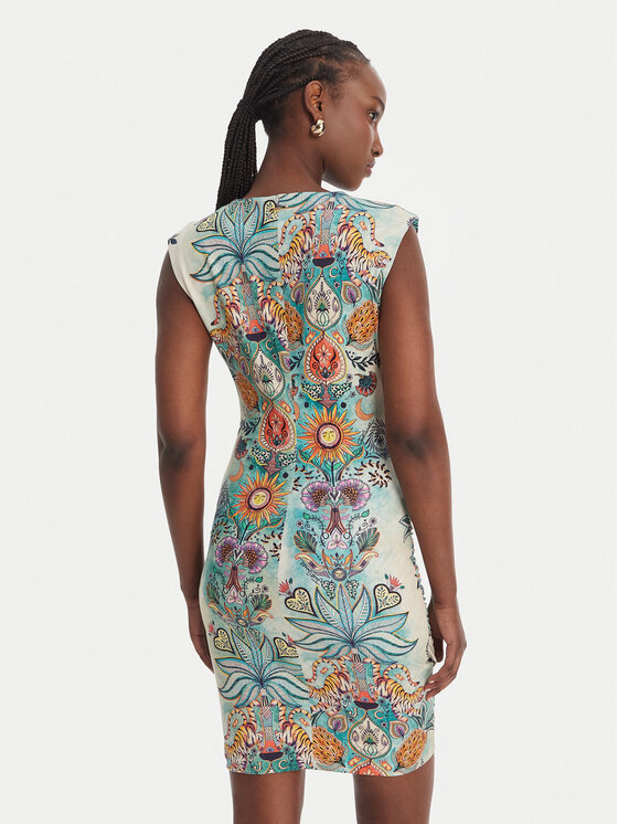 Just Cavalli Just Cavalli Vsakodnevna obleka 80PAOE04 CJ112 Pisana Slim Fit