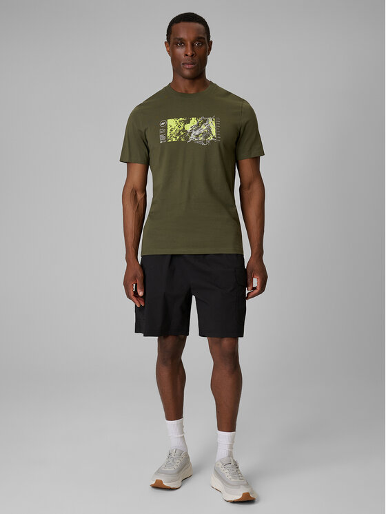 4F 4F T-Shirt TREKKING Khaki Regular Fit