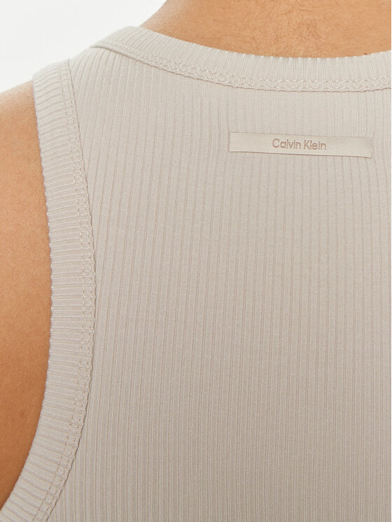 Calvin Klein Calvin Klein Top K20K206554 Bej Slim Fit