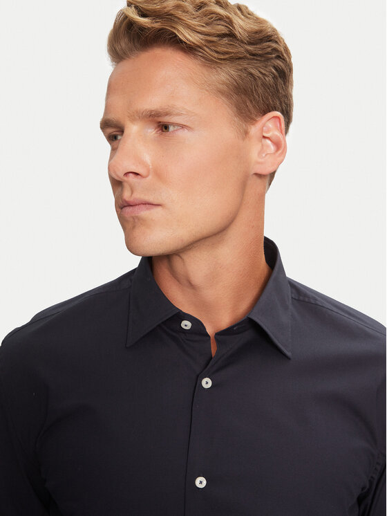BOSS Boss Koszula 50527198 Granatowy Slim Fit