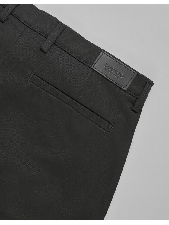 Borgio Borgio Chinosy altino Czarny Slim Fit