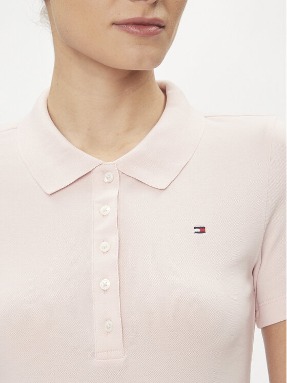 Tommy Hilfiger Tommy Hilfiger Haljina za svaki dan 1985 WW0WW37853 Ružičasta Slim Fit