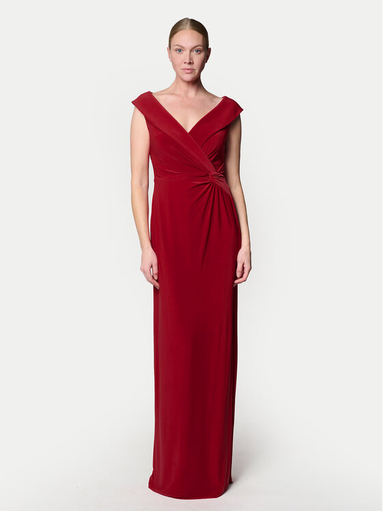 LAUREN RALPH LAUREN Večerné šaty 253863940020 Červená Slim Fit