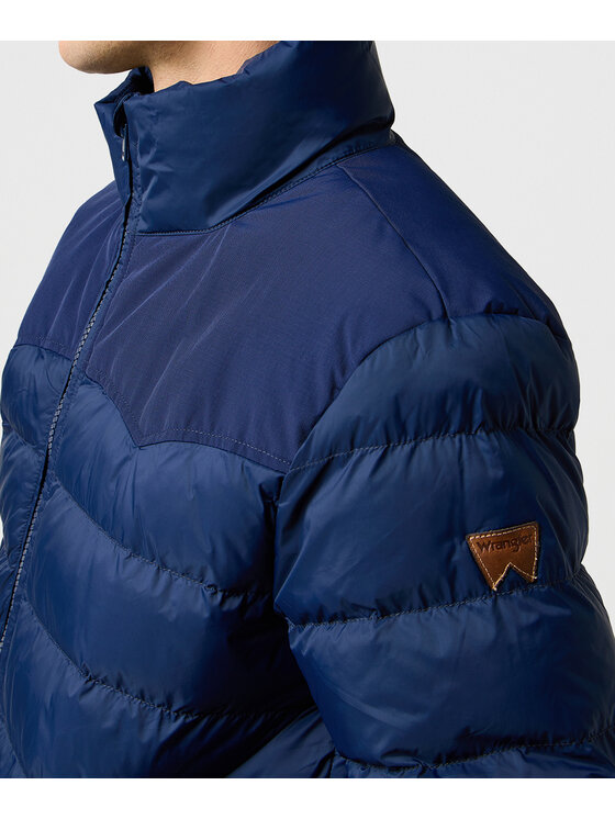 Wrangler Wrangler Kurtka puchowa 112371448 Niebieski Regular Fit