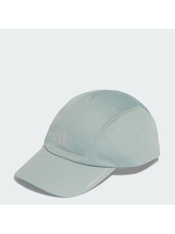 Czapka z daszkiem adidas, Zielona, RUNNING MESH 4 PANEL CLIMACOOL