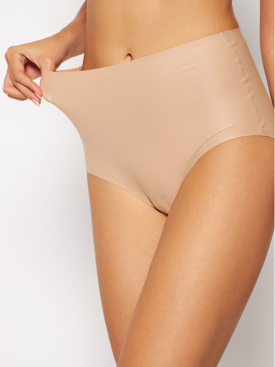 Chantelle Chantelle Figi klasyczne z wysokim stanem Soft Stretch Plus Size C11370 Beżowy