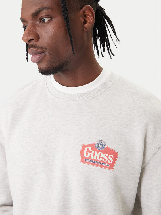 Guess Jeans Guess Jeans Mikina M6RQ21 KCPR1 Šedá Regular Fit