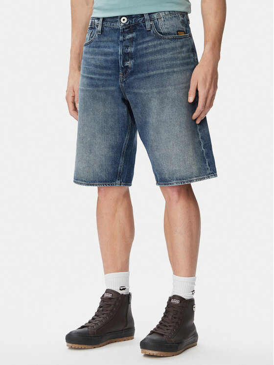 G-Star Raw G-Star Raw Jeans kratke hlače Deeggie D28474-E352 Modra Regular Fit