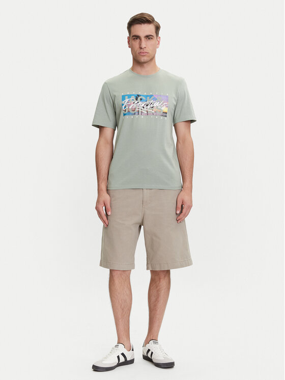 Jack & Jones Jack & Jones Шорти з тканини Towen 12273685 Бежевий Baggy Fit