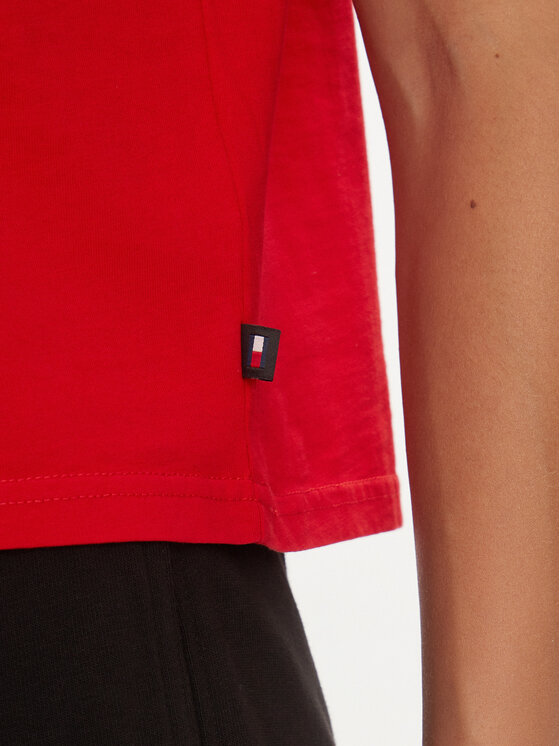 Tommy Jeans Tommy Jeans Majica Retro DW0DW17831 Rdeča Boxy Fit