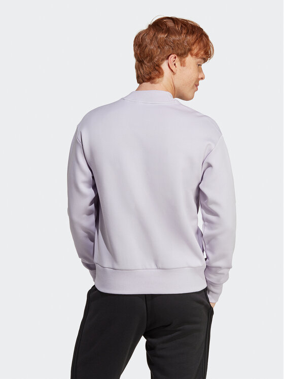 adidas adidas Majica dugih rukava Future Icons Badge of Sport Crew Sweatshirt IC3743 Ljubičasta Regular Fit