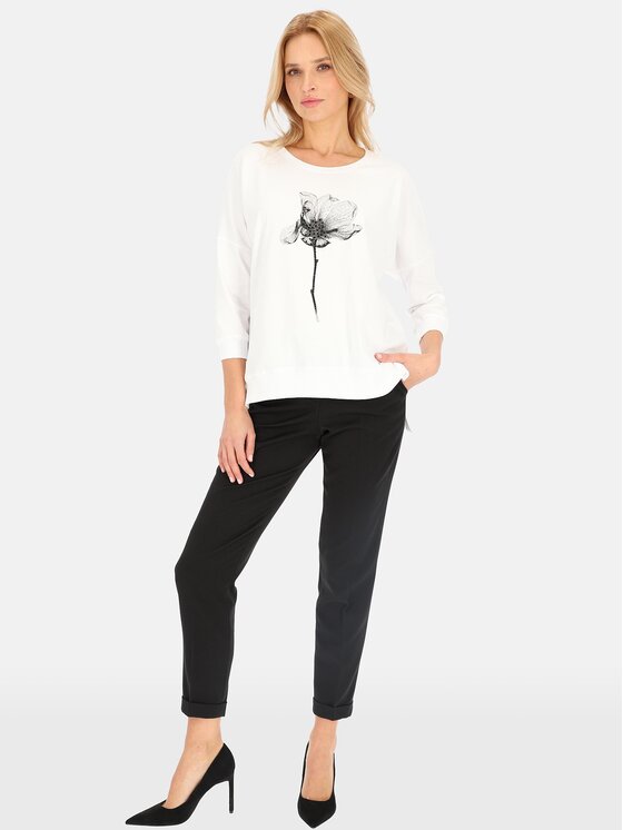 Perso Perso T-Shirt TLE240511F Écru Regular Fit