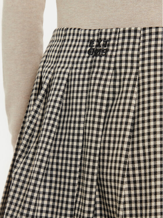ONLY ONLY Plisirano krilo Cath 15328931 Črna Regular Fit