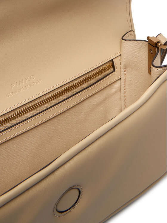 PINKO PINKO Rankinė Love Box Baguette Al 25-26 PLTT 105083 A26L Smėlio