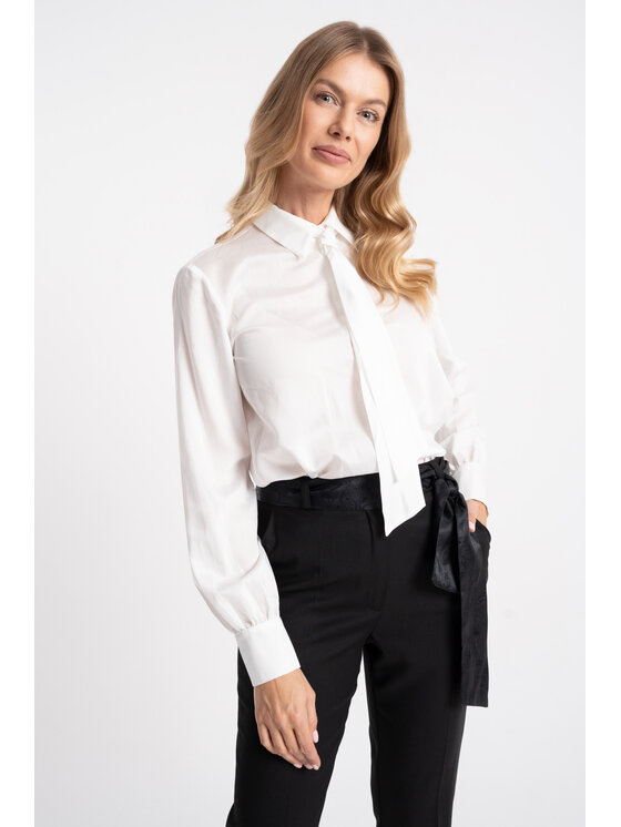 CLICK CLICK Koszula 10-6989 Biały Regular Fit