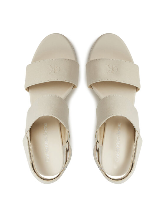 Calvin Klein Jeans Calvin Klein Jeans Sandały Wedge Sandal Webbing In YW0YW01790 Szary