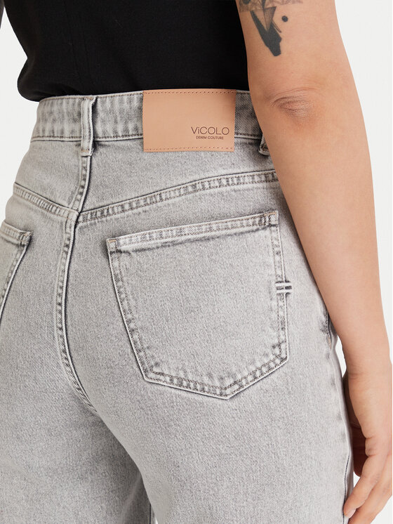 ViCOLO ViCOLO Džínsy DF5127 Sivá Wide Fit