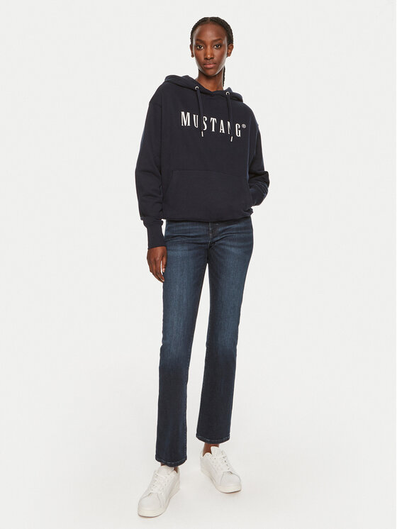 Mustang Mustang Sweatshirt Margo 1013934 Dunkelblau Oversize