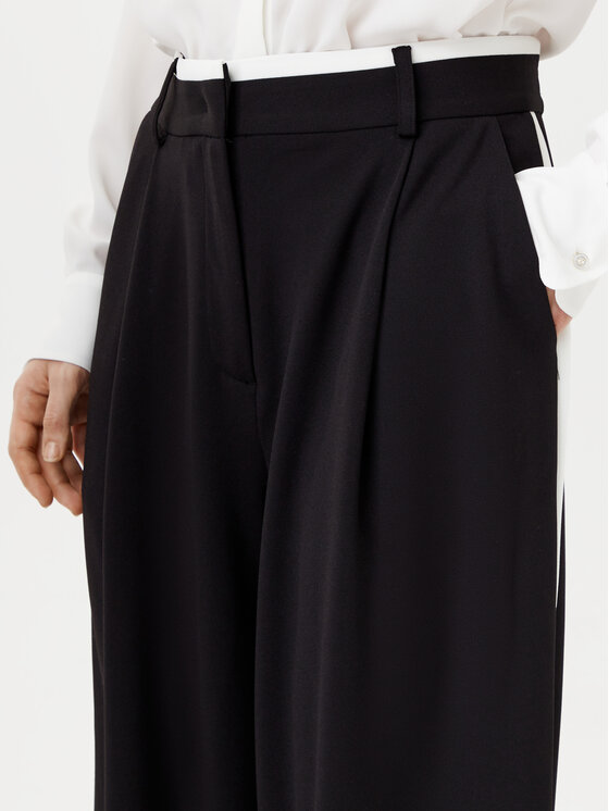 Motivi Motivi Palazzo hlače P126W000745N Crna Wide Leg