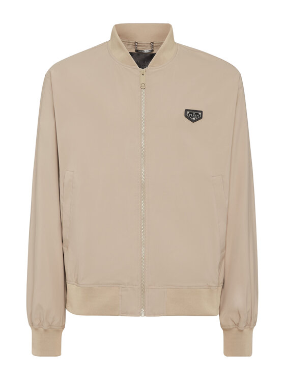 PHILIPP PLEIN PHILIPP PLEIN Kurtka bomber 25595 Beżowy Regular Fit