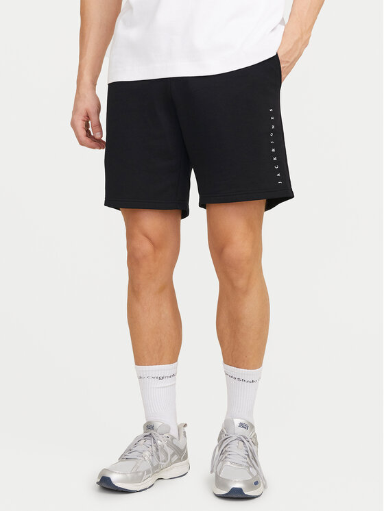 Jack & Jones Jack & Jones Pantaloni scurți sport Gordon 12248831 Negru Regular Fit