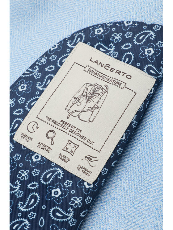 Lancerto Lancerto Marynarka Cortona MA131126000038 Niebieski Regular Fit