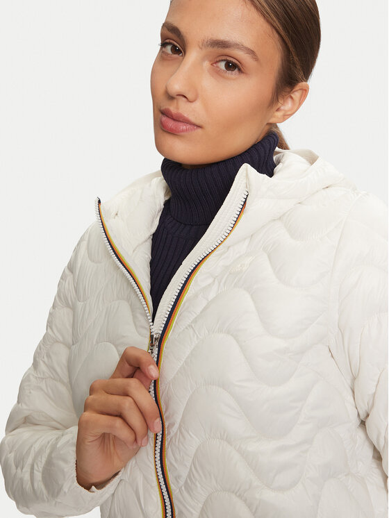 K-Way K-Way Kurtka zimowa Sophie K3112SW Écru Regular Fit