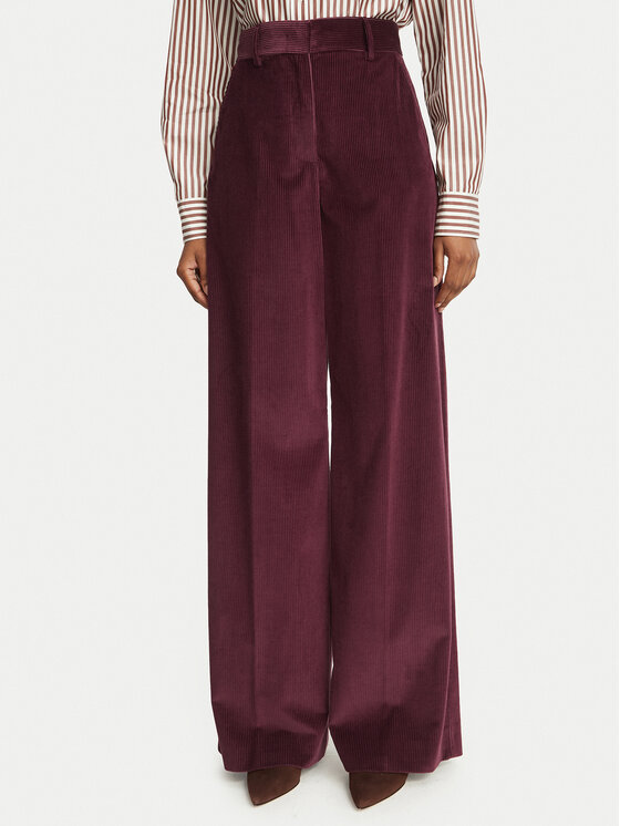 Weekend Max Mara Текстилни панталони Tania 2625136012 Бордо Regular Fit