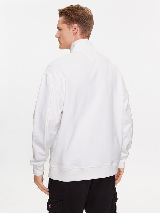 Tommy Jeans Tommy Jeans Mikina Luxe Athletic DM0DM17800 Bílá Relaxed Fit