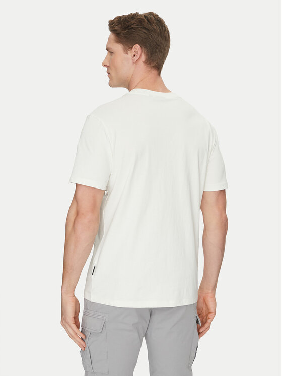 Napapijri Napapijri T-krekls S-Buti NP0A4INM Balts Regular Fit