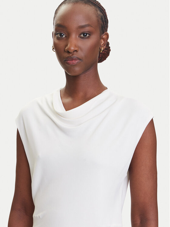 BOSS BOSS Majica Elamma 50541896 Bijela Slim Fit