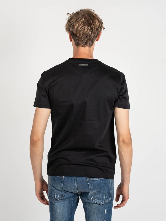 Les Hommes Les Hommes T-Shirt LLT202-717P | Round Neck T-Shirt Μαύρο Regular Fit