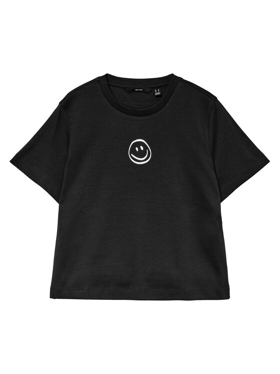 Vero Moda Vero Moda Marškinėliai Sara 10311633 Juoda Regular Fit