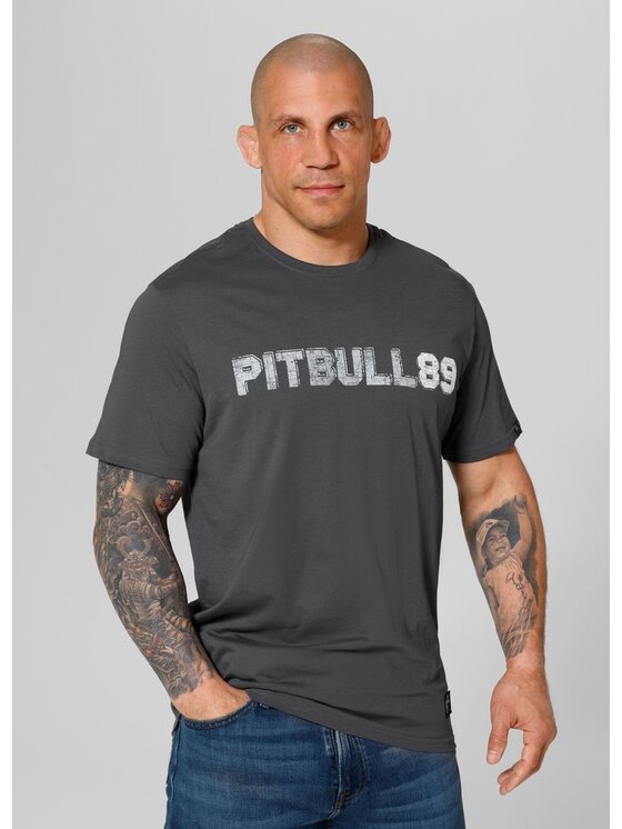 PITBULL PITBULL T-Shirt Koszulka Szary Regular Fit