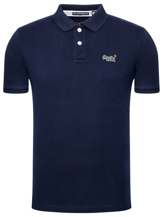 Superdry Superdry Polo Classic Pique M1110031A Tamnoplava Regular Fit
