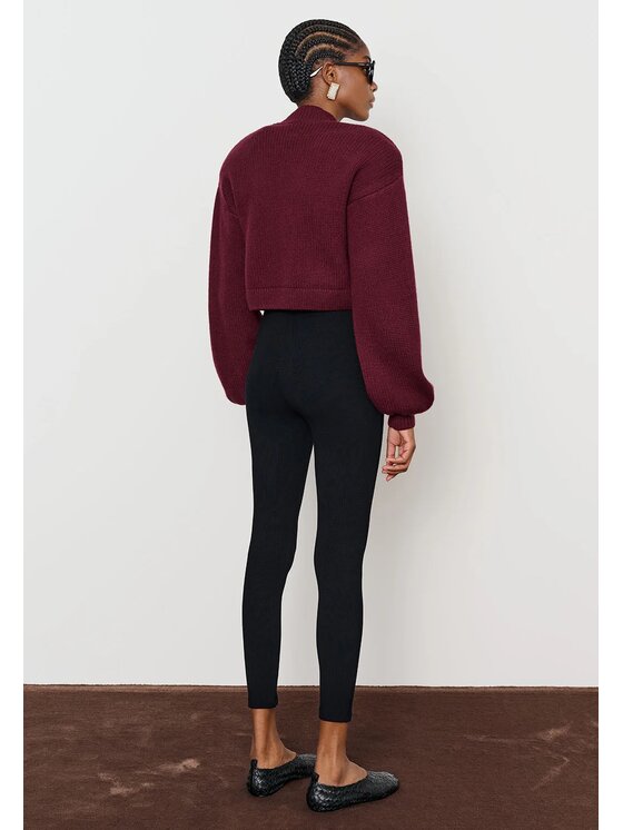 La Mania La Mania Kardigan MARI Bordowy Classic Fit