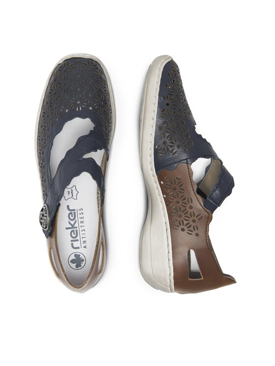 Rieker Rieker Półbuty 413G4-14 Granatowy