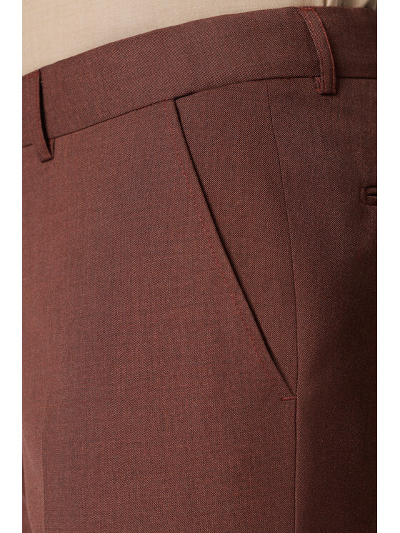Lancerto Lancerto Garnitur Daimiel GA073126000024 Pomarańczowy Slim Fit