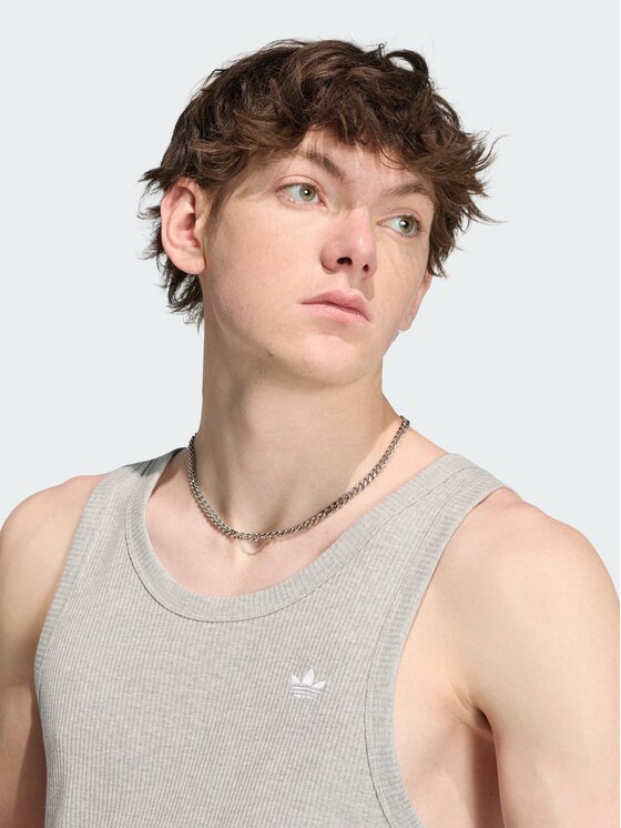 adidas adidas Tank top 164740 Szary Regular Fit