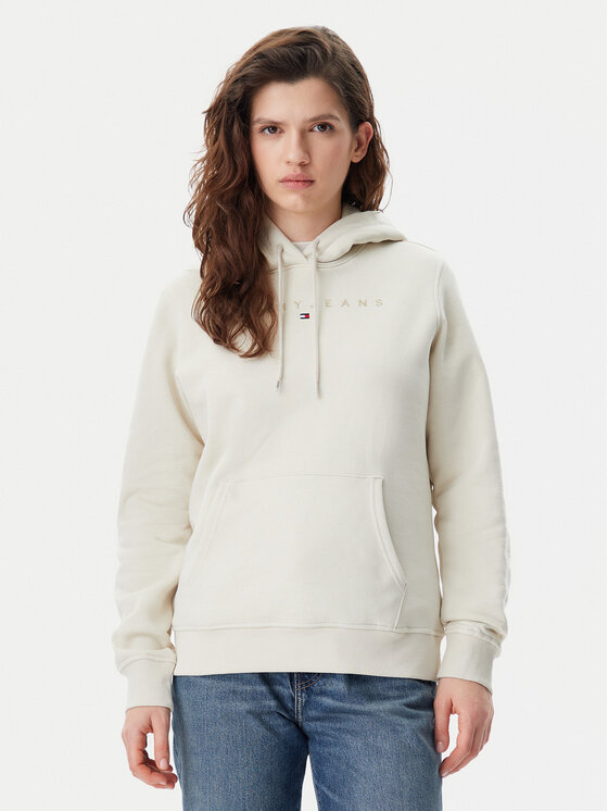 Tommy Jeans Tommy Jeans Bluză Tonal Linear DW0DW20304 Bej Regular Fit