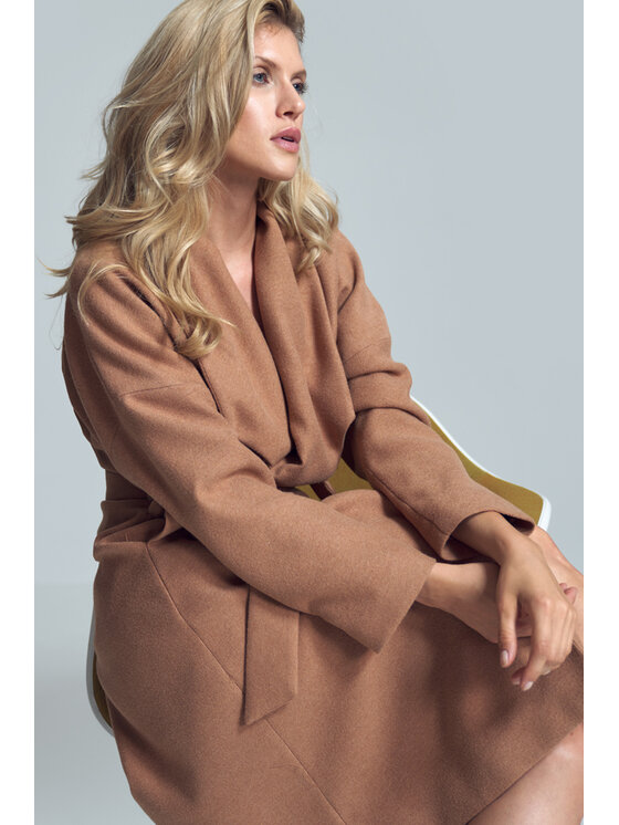 FIGL FIGLFIGL Cappotto M713 Beige Regular Fit