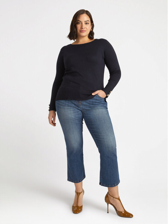 Fiorella Rubino Fiorella Rubino Sweter M409L007770N034 Niebieski Regular Fit