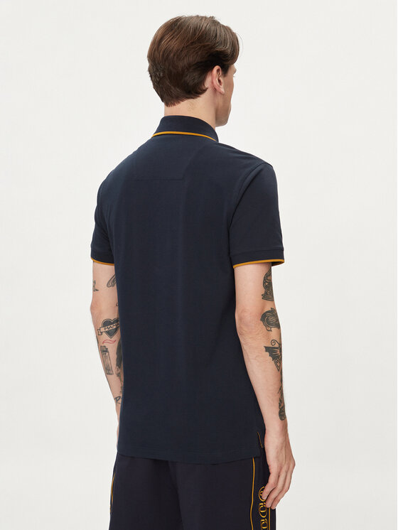 Aeronautica Militare Aeronautica Militare Тениска с яка и копчета 241PO1772P199 Тъмносин Regular Fit