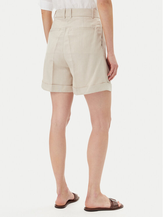 Tommy Hilfiger Tommy Hilfiger Шорти от плат WW0WW44767 Бежов Regular Fit