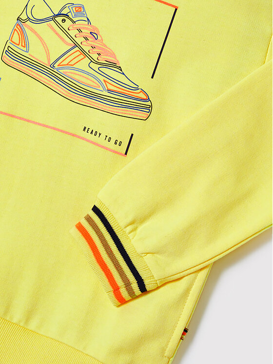 Felpa 3404 Giallo Regular Fit