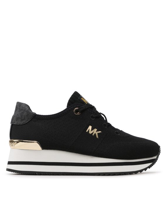 MICHAEL Michael Kors MICHAEL Michael Kors Сникърси Monique Knit Trainer 43F1MQFSBD Черен